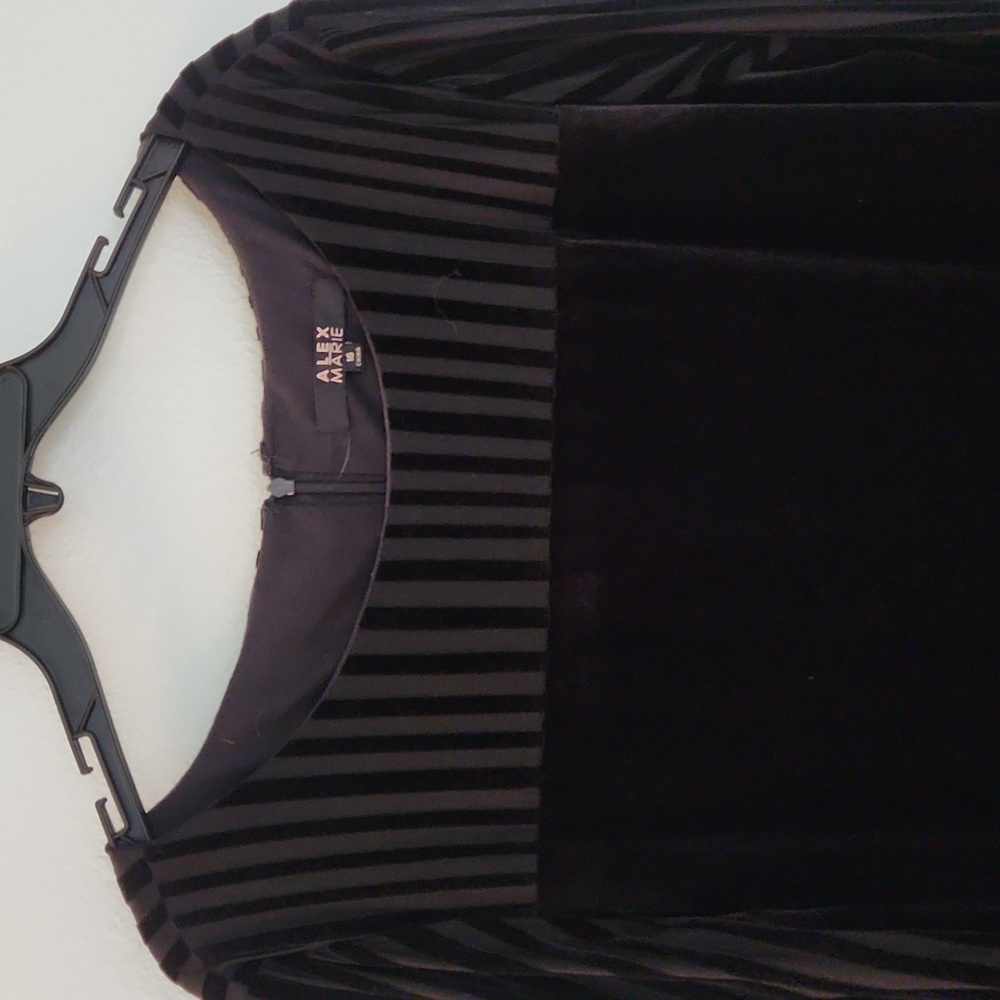 Holiday Black Velvet Dress